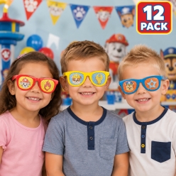 PAW Patrol Marshall, Chase & Rubble Pinhole Glasses-12Pk